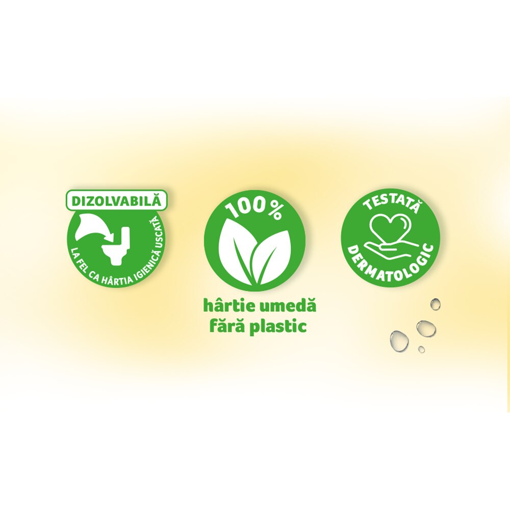 Hartie igienica umeda ZEWA Almond, 80 bucati