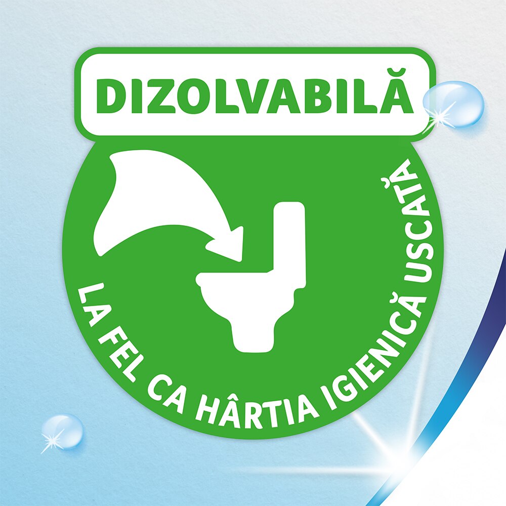 Hartie igienica umeda ZEWA Almond, 8 pachete, 42 bucati