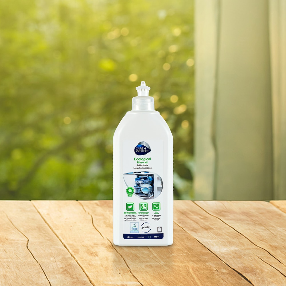 Solutie ecologica pentru clatire masina de spalat vase CANDY Care+Protect, 750 ml
