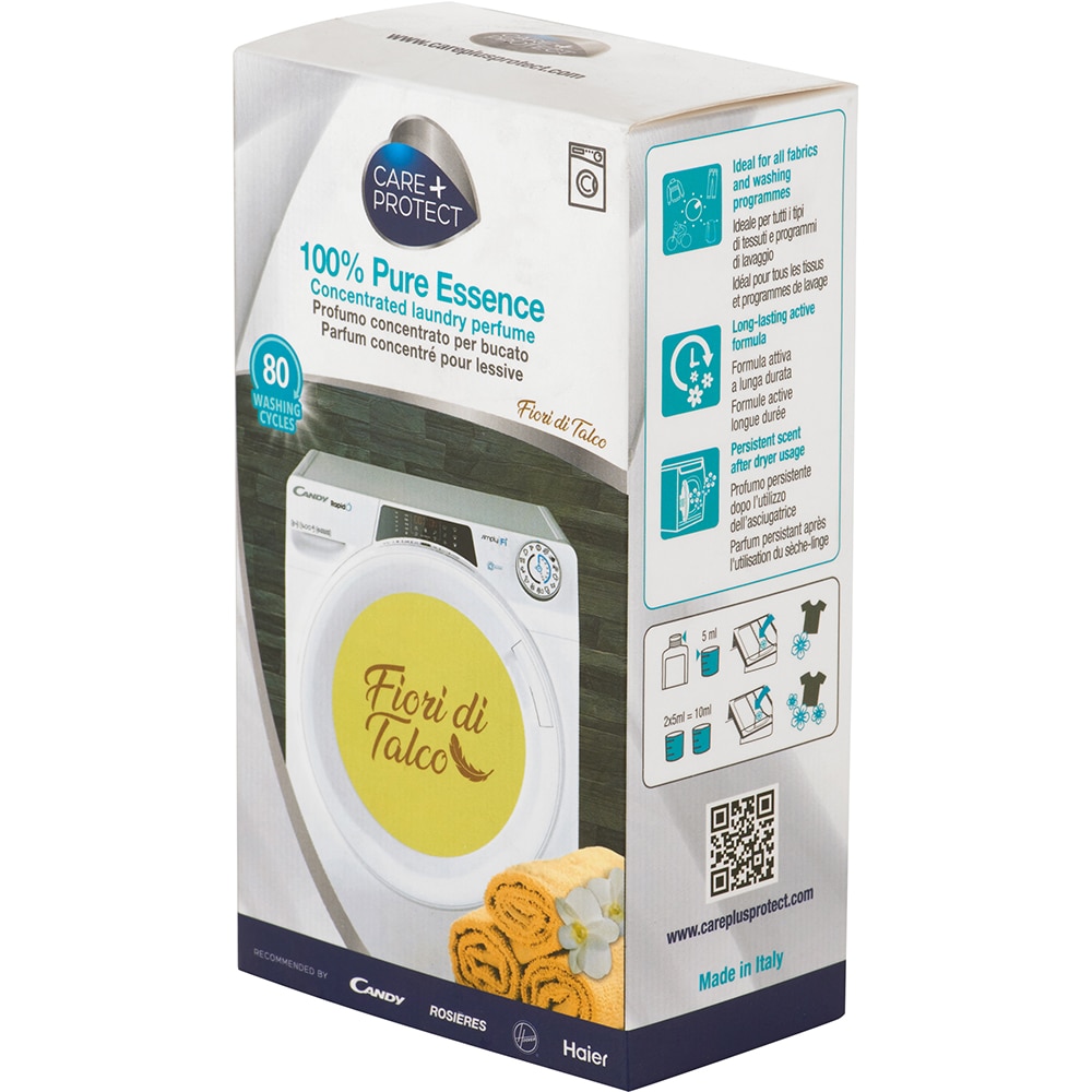 Parfum masina de spalat rufe CANDY Care+Protect Fiori di Talco, 400 ml, 80 spalari