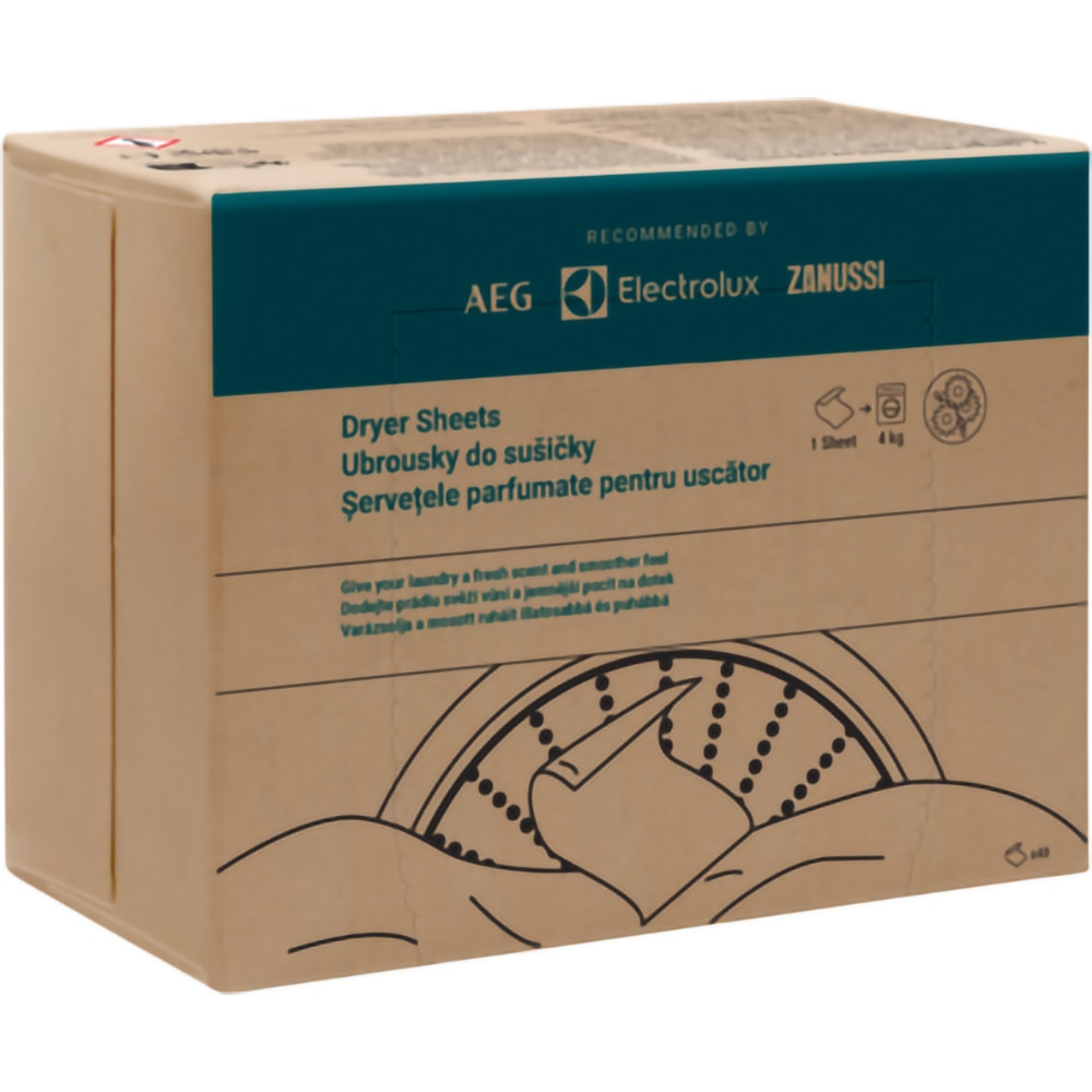 Servetele parfumate pentru uscator ELECTROLUX M2YHDS02, 40 bucati