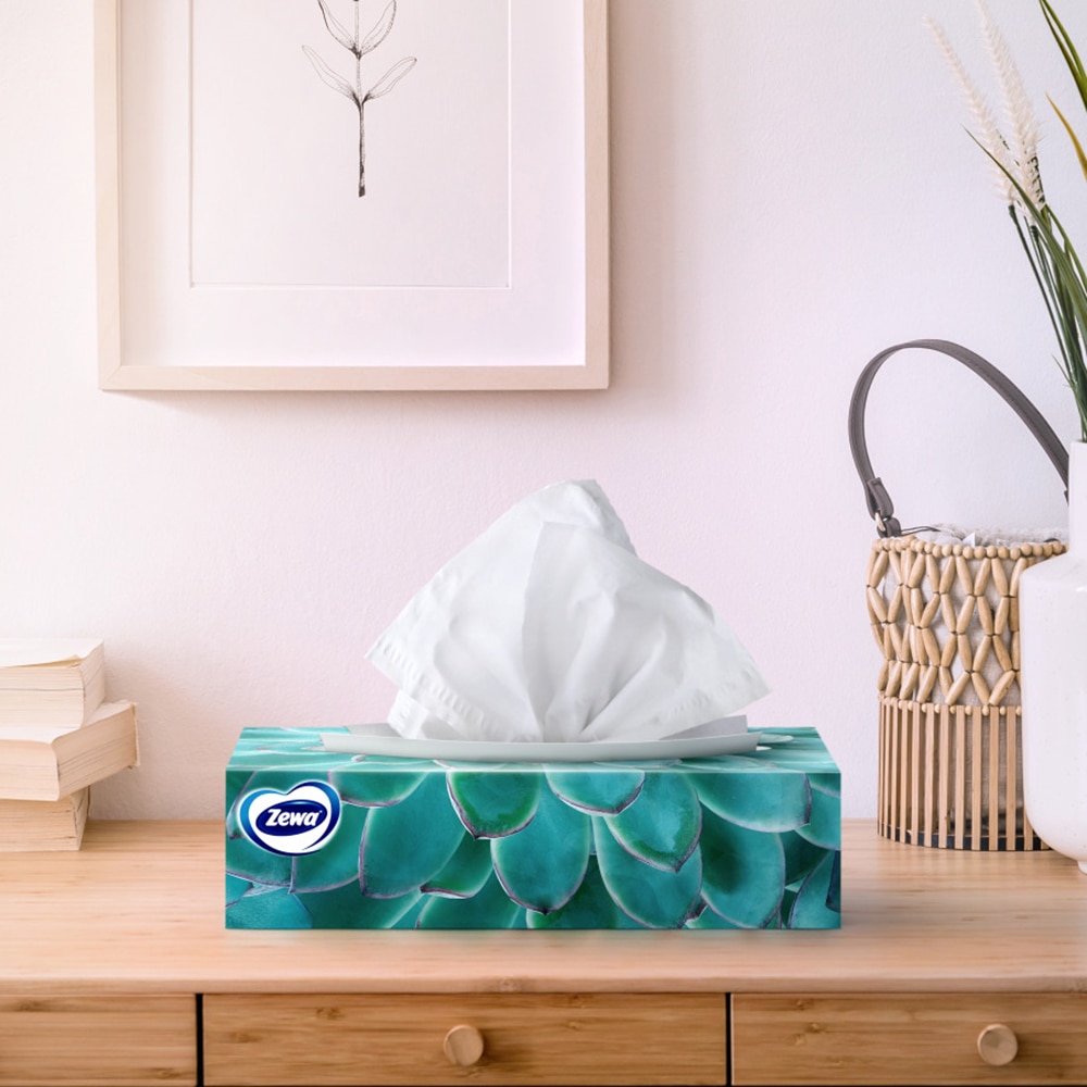 Servetele faciale ZEWA Deluxe Design, 3 straturi, 90 buc
