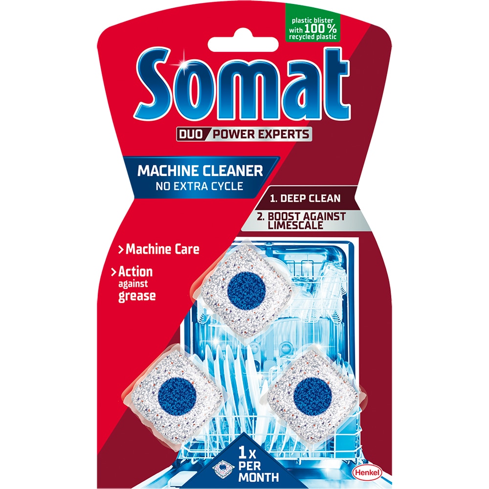 Capsule pentru curatarea masinii de spalat vase SOMAT, 3 tablete