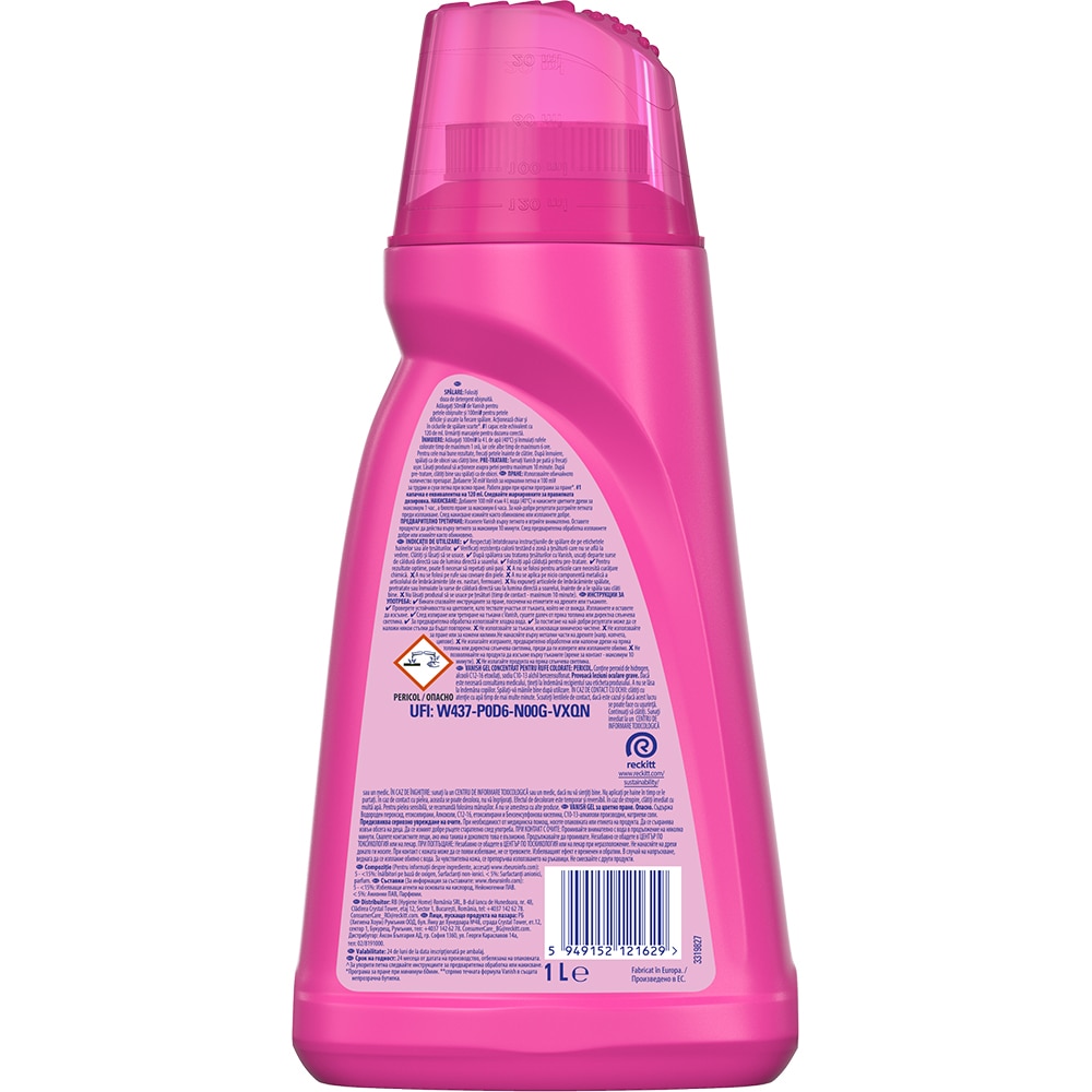 Solutie pentru indepartarea petelor pentru haine colorate VANISH Oxi Action, 1L