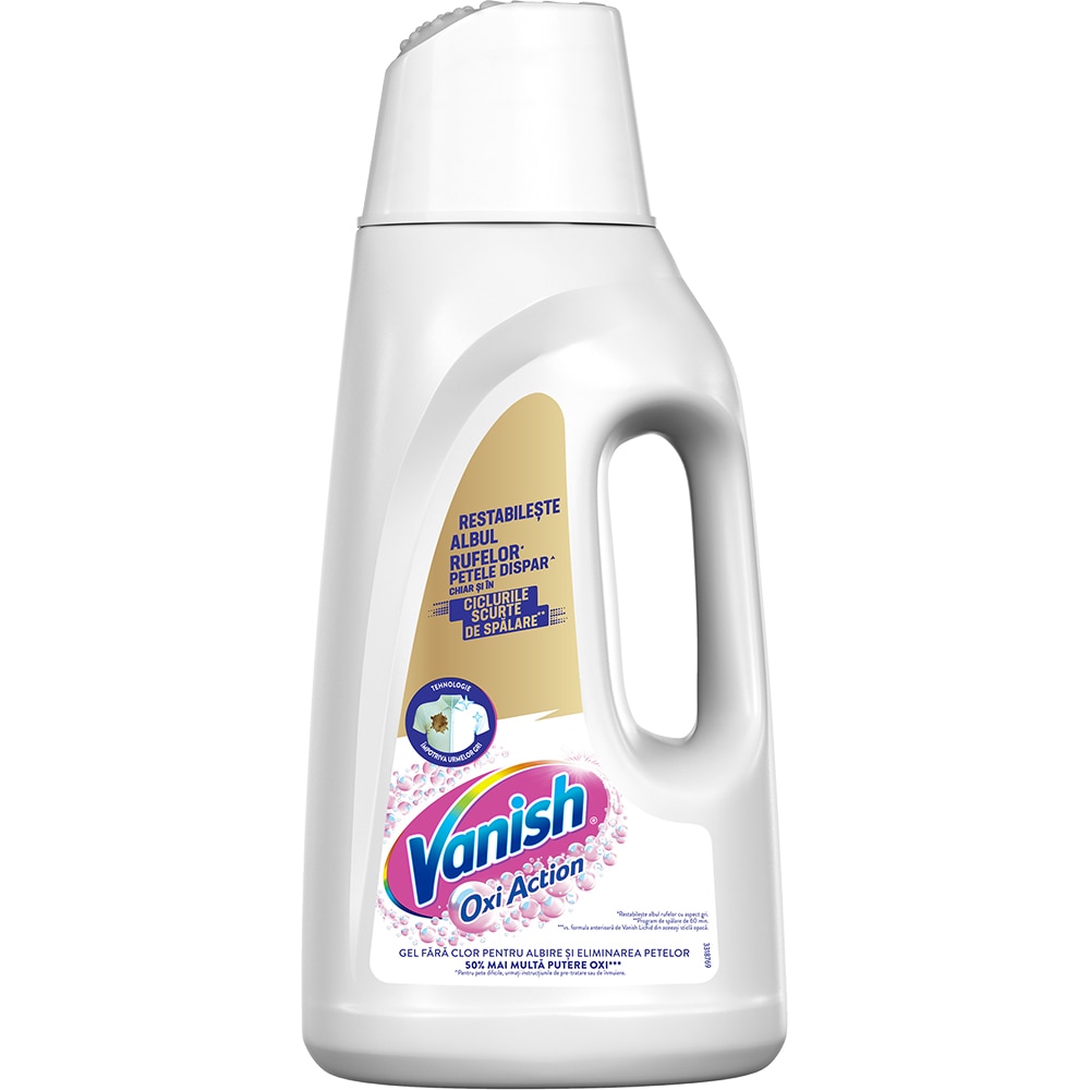Solutie pentru indepartarea petelor VANISH White, 2L