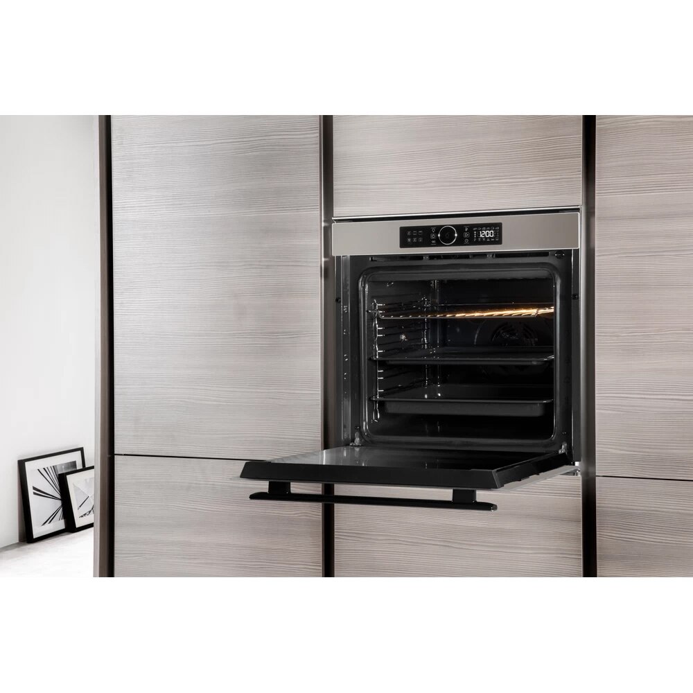 Cuptor incorporabil WHIRLPOOL AKZM 8480 S, Electric, Autocuratare pirolitica, 73 l, Clasa A+, 6th Sense, silver dawn