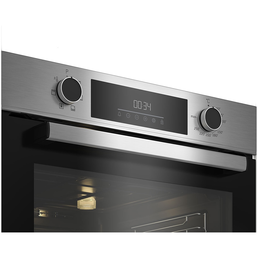 Cuptor incorporabil BEKO BBIE12300XD, Electric, Autocuratare SteamShine, 72 l, Clasa A, inox