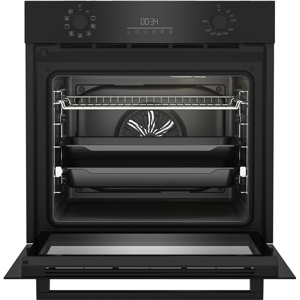 Cuptor incorporabil BEKO BBIM18302BCSE, Electric, Autocuratare SteamShine, 72 l, Clasa A+, negru