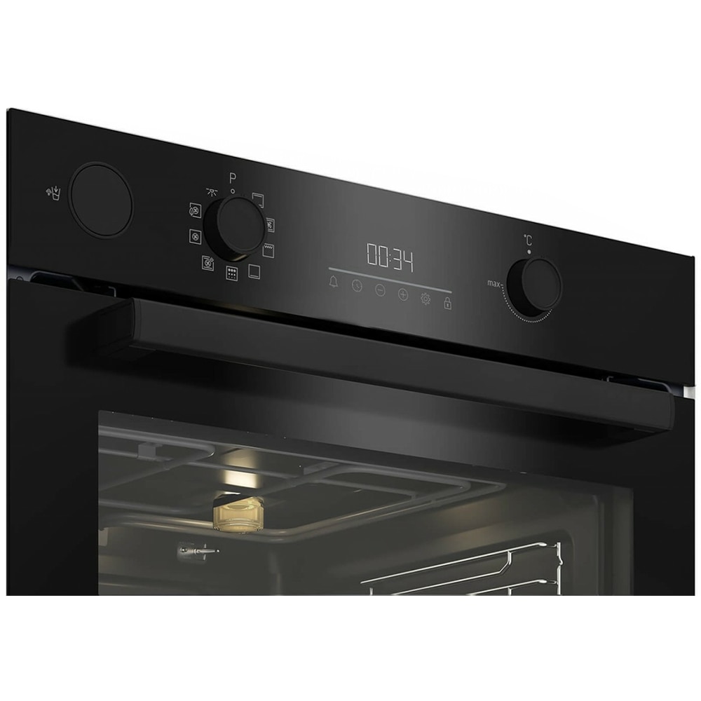 Cuptor incorporabil BEKO BBIS17300XCMPE, Electric, Autocuratare pirolitica, 72 l, Clasa A, negru