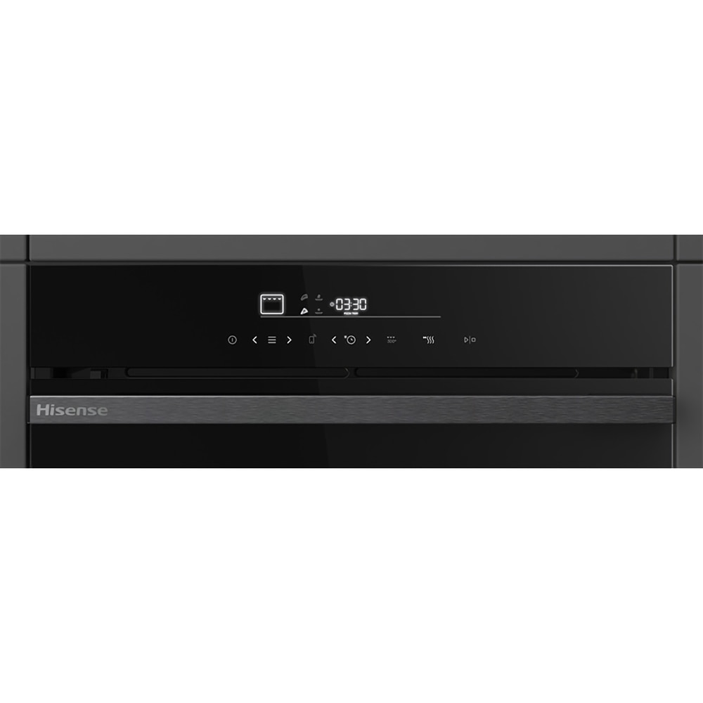 Cuptor incorporabil HISENSE HO66F PIZZACHEF, Electric, Autocuratare pirolitica, 77 l, Clasa A+, Wi-Fi, negru