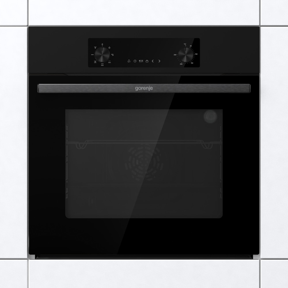 Cuptor incorporabil GORENJE BO6635E01B, Electric, Autocuratare AquaClean, 61 l, Clasa A, negru