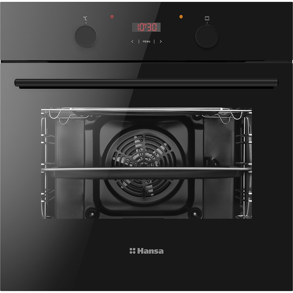 Cuptor incorporabil HANSA BOES68401, Electric, Autocuratare Steam Cleaning, 65 litri, Clasa A, negru