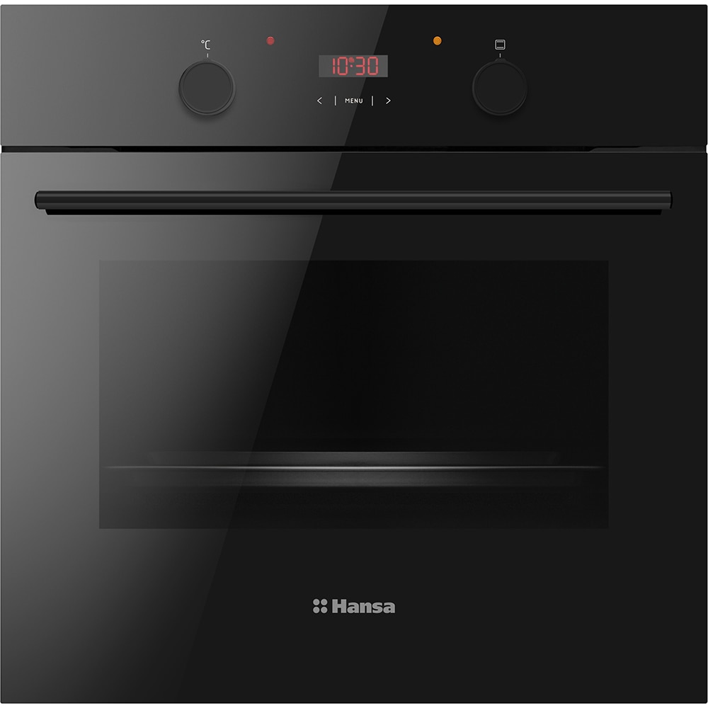 Cuptor incorporabil HANSA BOES68401, Electric, Autocuratare Steam Cleaning, 65 litri, Clasa A, negru