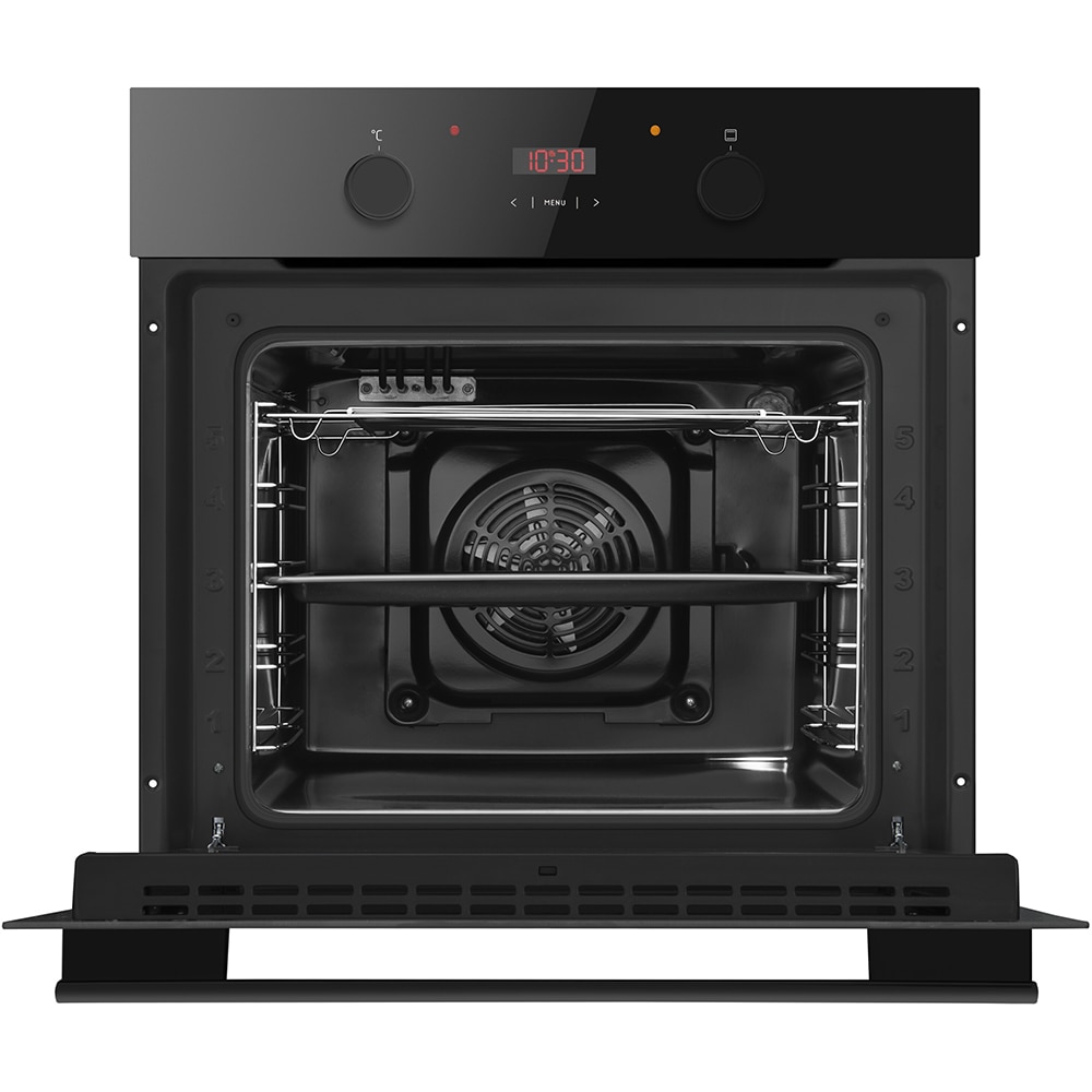 Cuptor incorporabil HANSA BOES68401, Electric, Autocuratare Steam Cleaning, 65 litri, Clasa A, negru