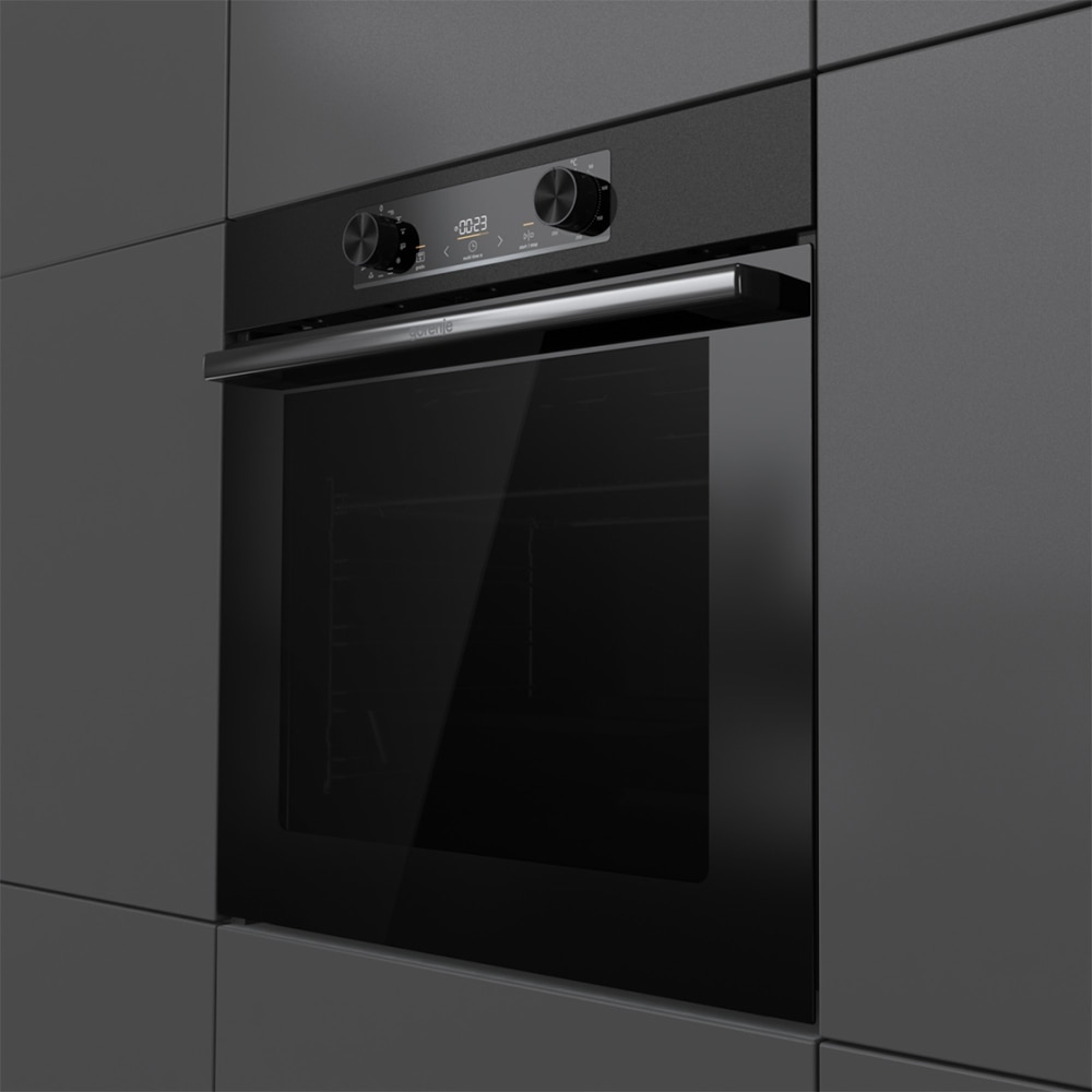 Cuptor incorporabil GORENJE BOP6737E02BK, Electric, Autocuratare pirolitica, 77 l, Clasa A, negru