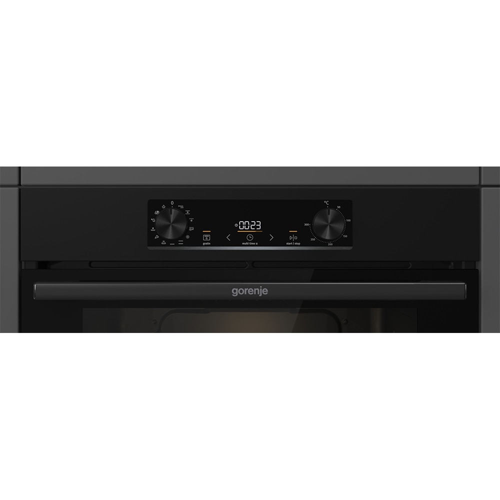 Cuptor incorporabil GORENJE BOP6737E02BK, Electric, Autocuratare pirolitica, 77 l, Clasa A, negru
