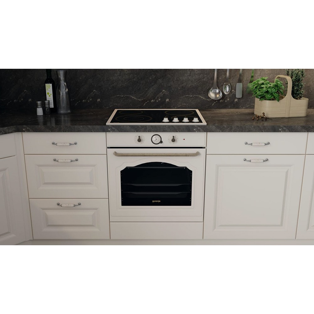 Cuptor incorporabil GORENJE BOS67371CLI, Electric, Autocuratare AquaClean, 77 l, Clasa A, bej