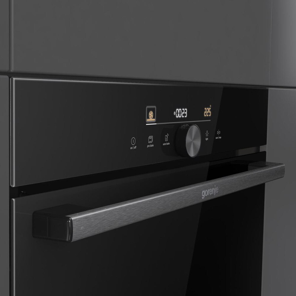 Cuptor incorporabil GORENJE BOS6747A05DG, Electric, Autocuratare AquaClean, 77 l, Clasa A+, negru