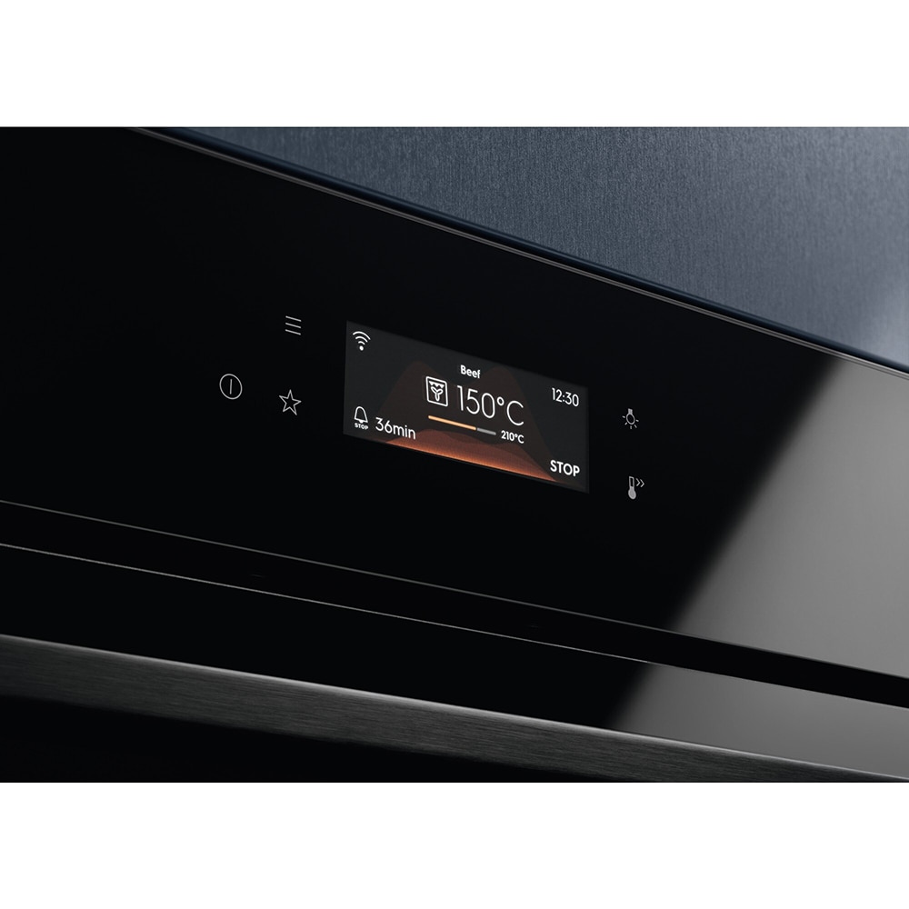 Cuptor incorporabil ELECTROLUX EOC8P39WZ, Electric, Gatire cu abur, Autocuratare pirolitica, 72 l, Clasa A+, Wi-Fi, negru