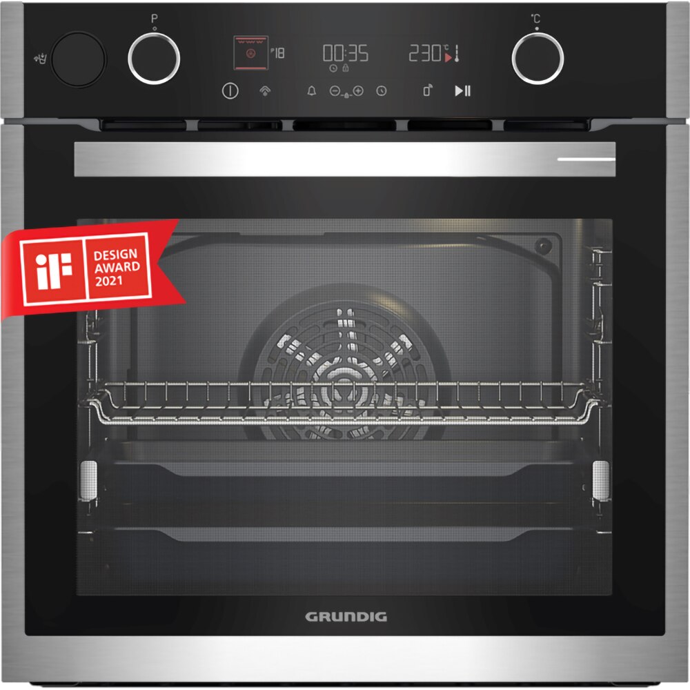 Cuptor incorporabil GRUNDIG GEBD19401BHI, Electric, Autocuratare catalitica, 72 l, Clasa A+, SmartAero Pro, negru