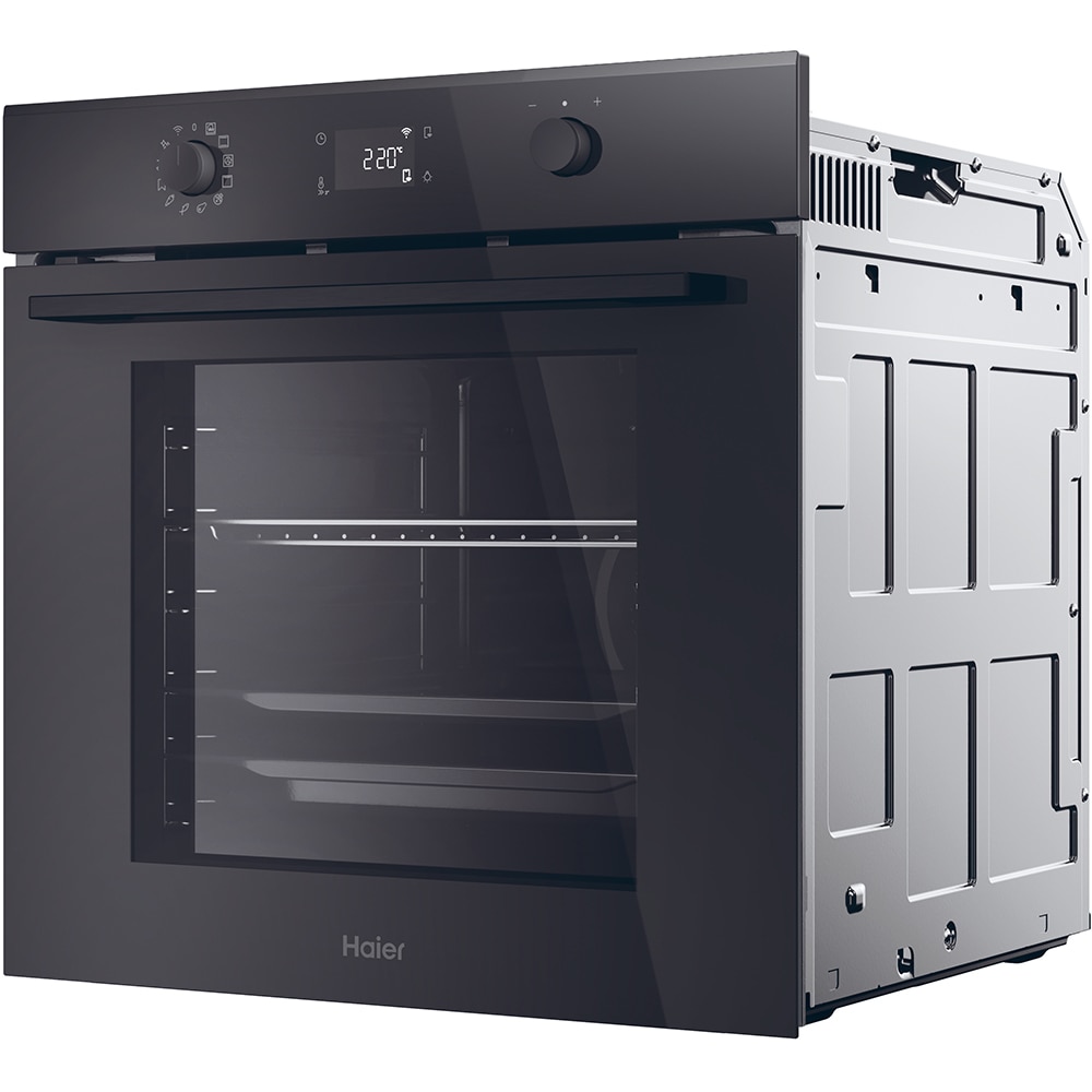 Cuptor incorporabil HAIER H6 ID23B3HTB, Electric, Autocuratare hidrolitica, 78 l, Clasa A++, Wi-Fi, negru