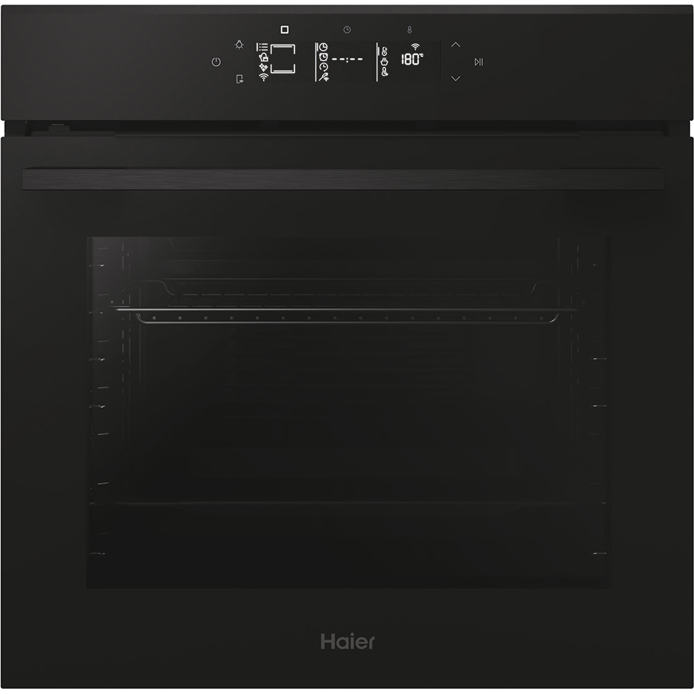 Cuptor incorporabil HAIER H6 ID46G3YTB, Electric, Autocuratare pirolitica si hidrolitica, 78 l, Clasa A++, Wi-Fi, negru