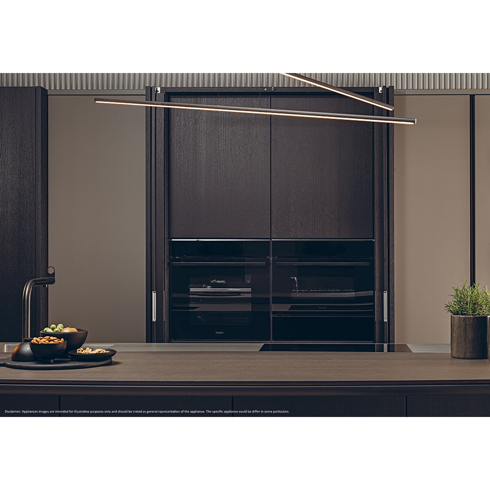 Cuptor incorporabil HAIER H6 ID46G3YTB, Electric, Autocuratare pirolitica si hidrolitica, 78 l, Clasa A++, Wi-Fi, negru