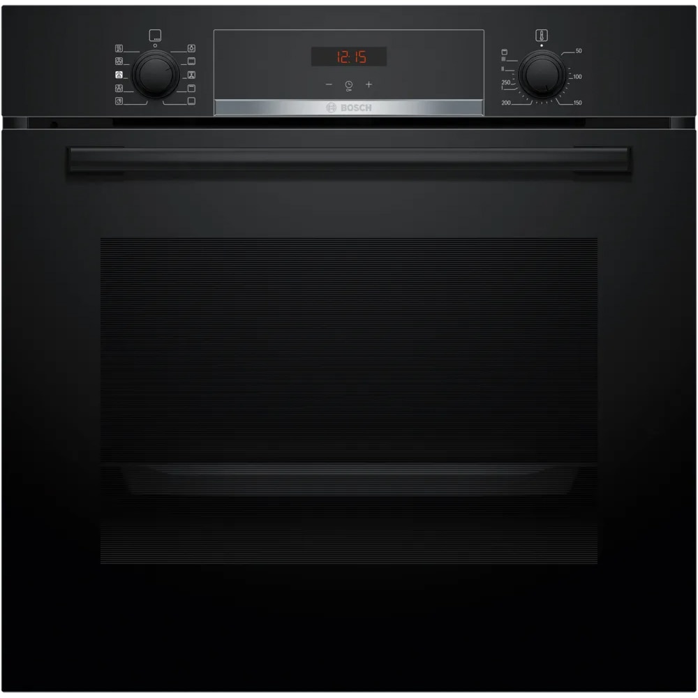Cuptor incorporabil BOSCH HQA534BB3, Electric, Gatire cu abur, Autocuratare EcoClean, 71 l, Clasa A+, negru