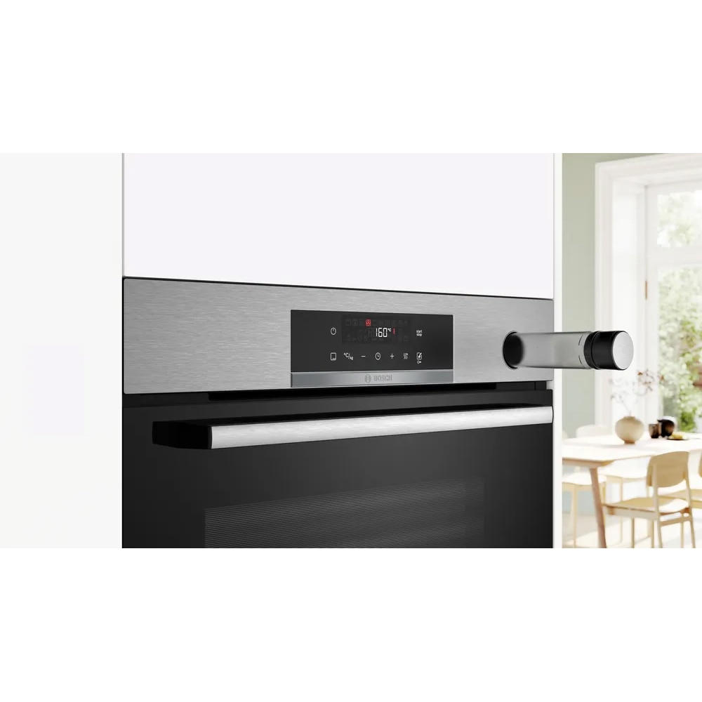 Cuptor incorporabil BOSCH HRG532BS3, Electric, Gatire cu abur, Autocuratare EcoClean, 71 l, Clasa A+, inox