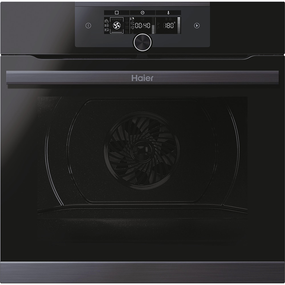 Cuptor incoporabil HAIER HWO60SM5F5BH, Electric, Autocuratare catalitica, 70 l, Clasa A+, Wi-Fi, negru