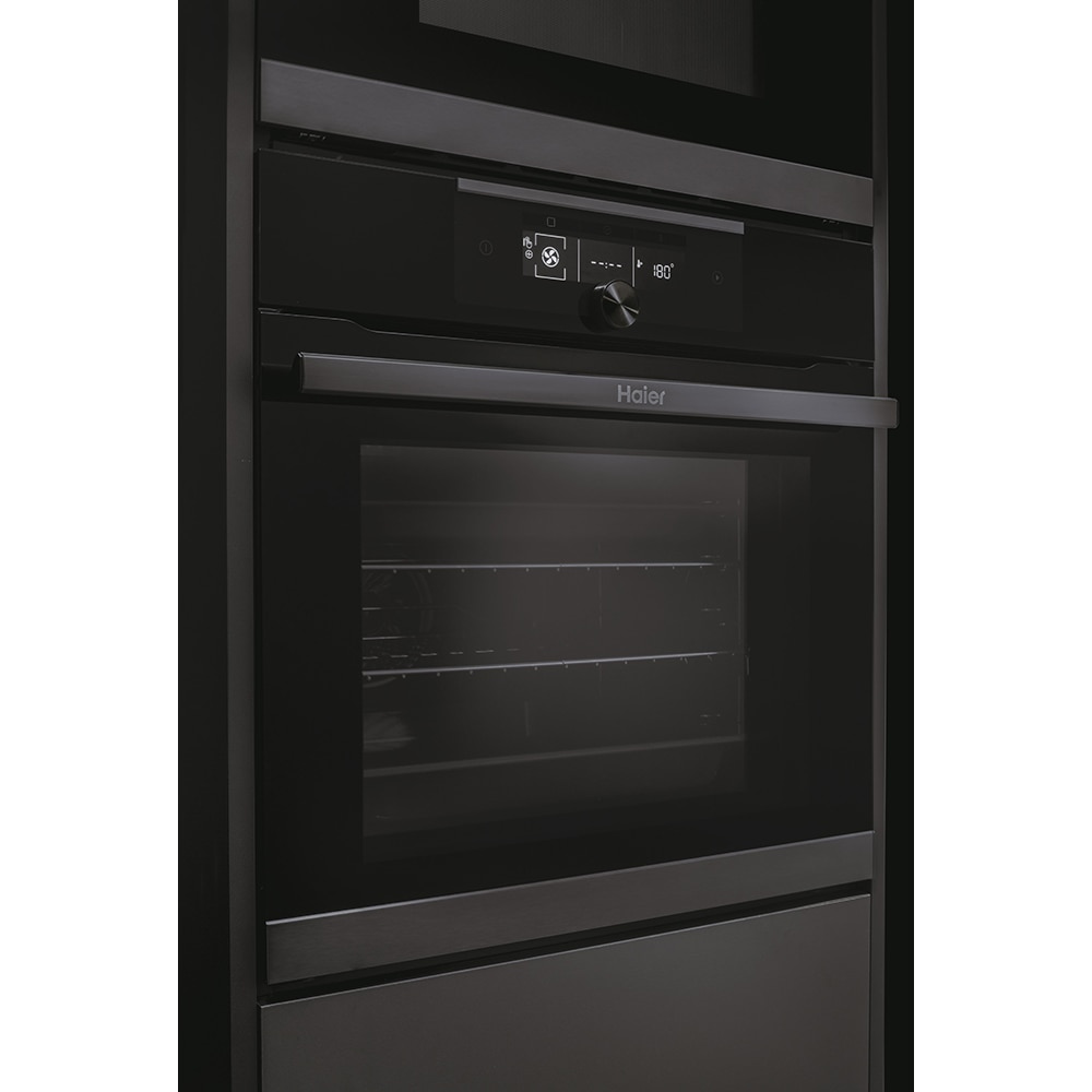 Cuptor incoporabil HAIER HWO60SM5F5BH, Electric, Autocuratare catalitica, 70 l, Clasa A+, Wi-Fi, negru
