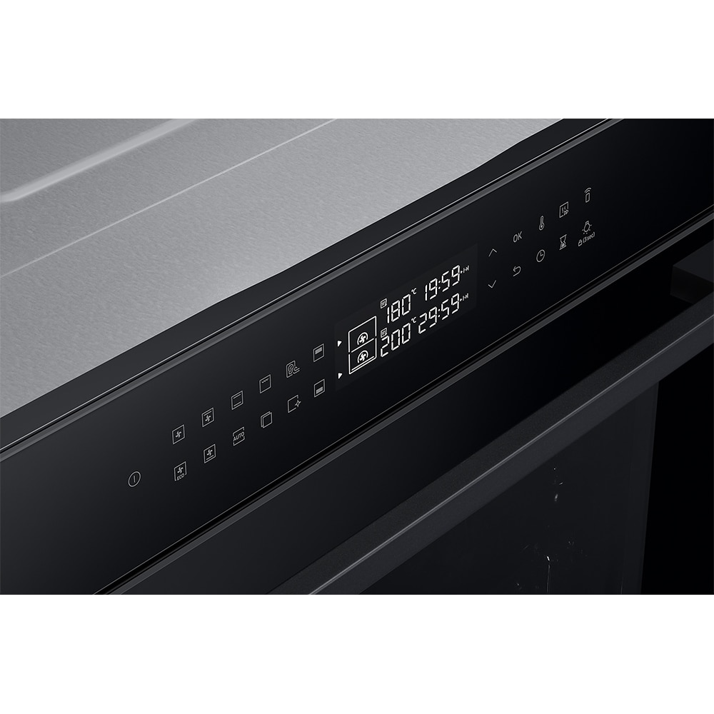 Cuptor incorporabil SAMSUNG NV7B42251AK/U2, Electric, Autocuratare catalitica, 76 l, Clasa A+, Dual Cook, Wi-Fi, negru