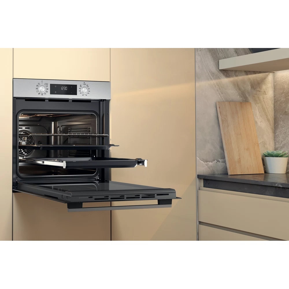 Cuptor incorporabil WHIRLPOOL OMK58HU1X, Electric, Autocuratare hidrolitica, 71 l, Clasa A+, inox