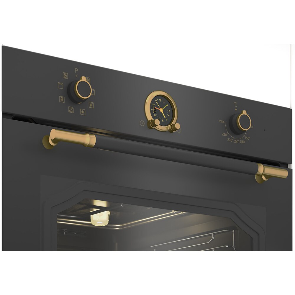 Cuptor incorporabil BEKO RBIM19200AD, Electric, 72 l, Clasa A, antracit