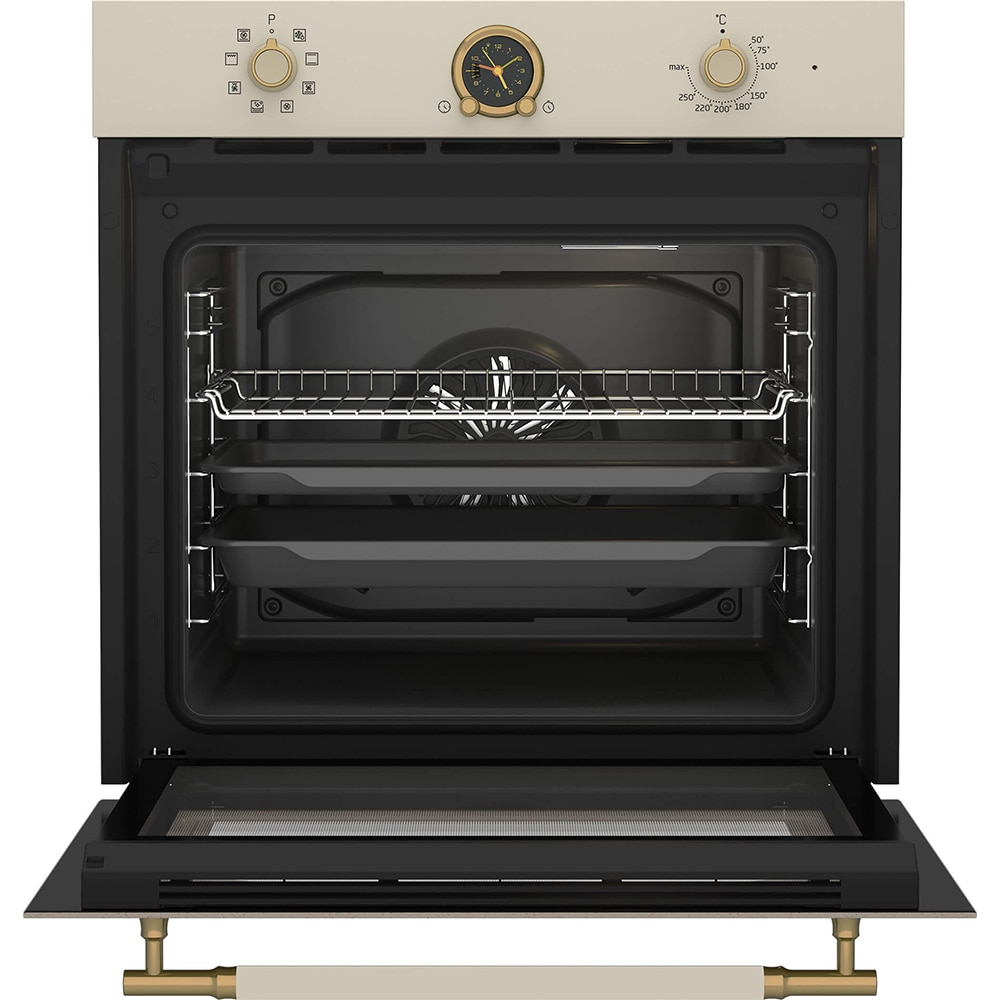 Cuptor incorporabil BEKO RBIM19200CD, Electric, 72 l, Clasa A, crem