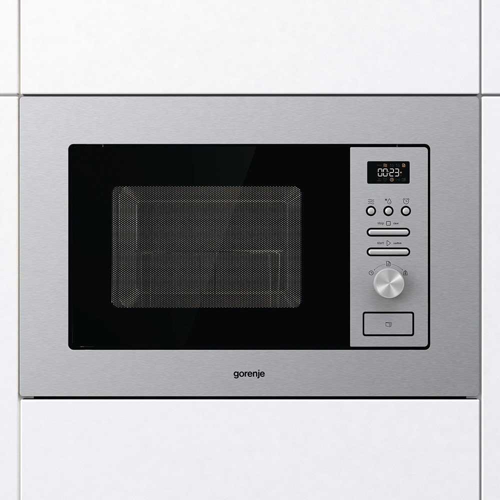 Cuptor cu microunde incorporabil GORENJE BM201AG1X, 20l, 800 W, grill, inox