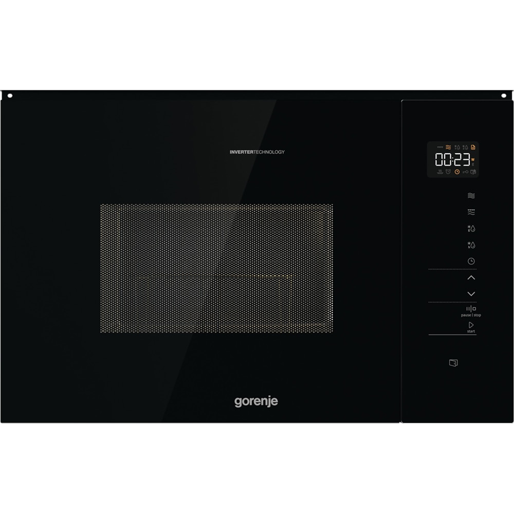 Cuptor cu microunde incorporabil GORENJE BMI251SG3BG, 25l, 900W, Grill, negru