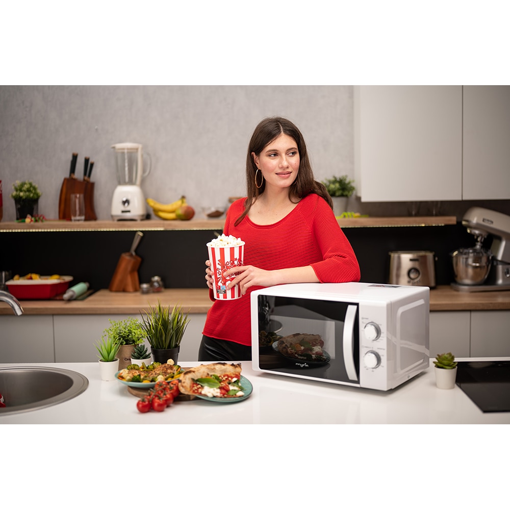 Cuptor microunde cu grill MYRIA MY4054WHG, 20l, 700W, alb