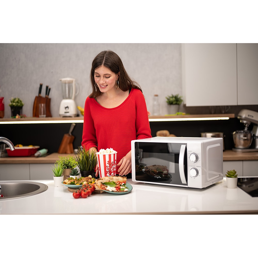 Cuptor microunde cu grill MYRIA MY4054WHG, 20l, 700W, alb
