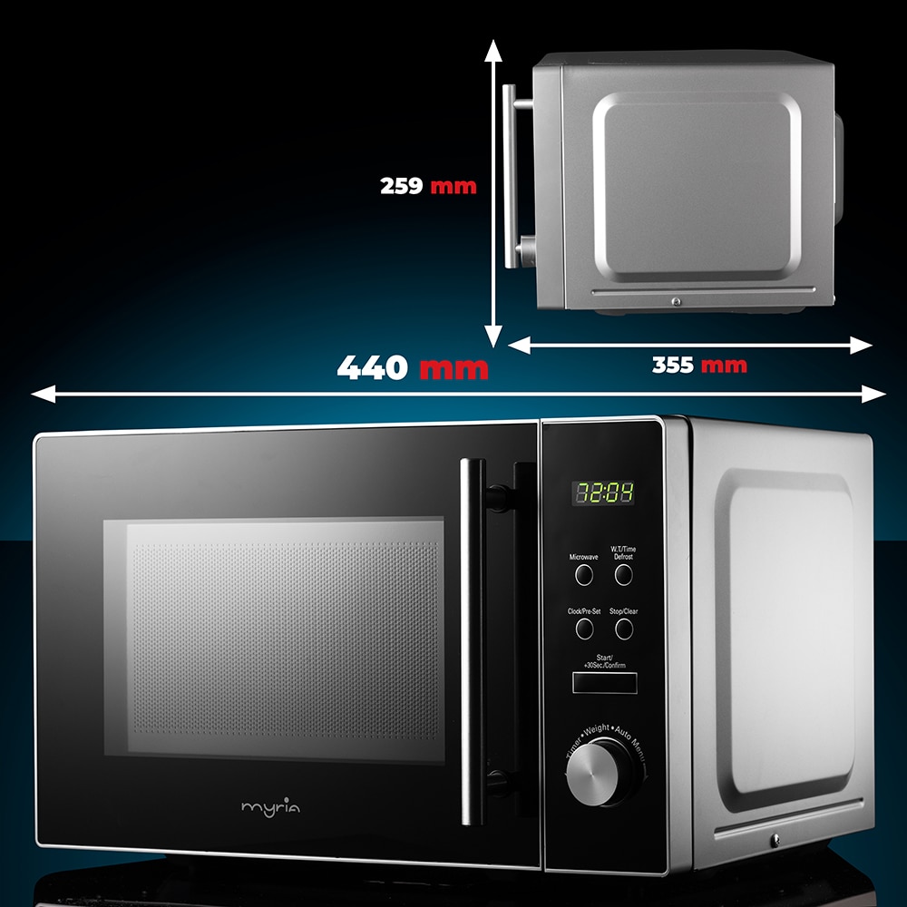 Cuptor microunde MYRIA MY4056SV, 20l, 700W, argintiu