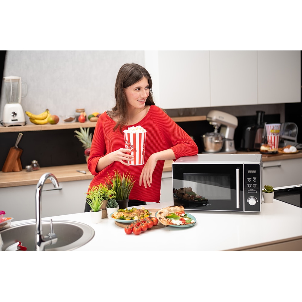 Cuptor microunde MYRIA MY4056SV, 20l, 700W, argintiu