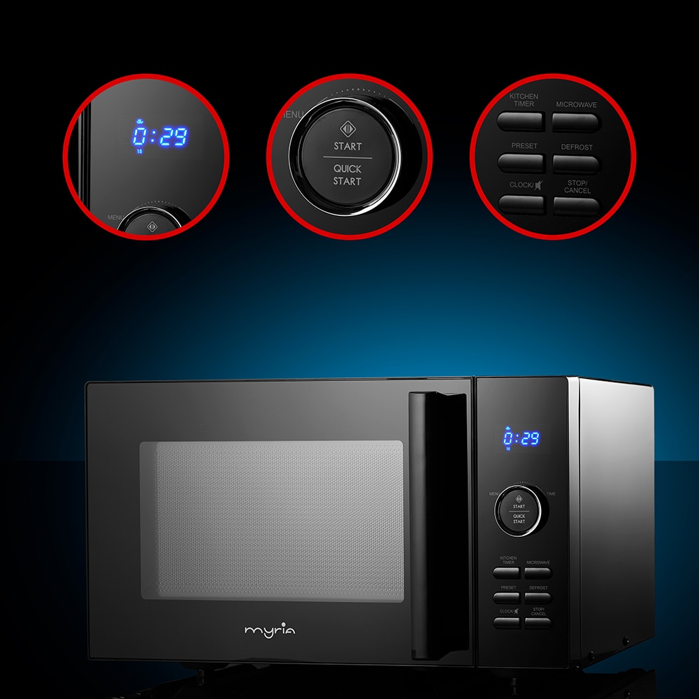 Cuptor microunde MYRIA MY4701BK, 25l, 900W, negru
