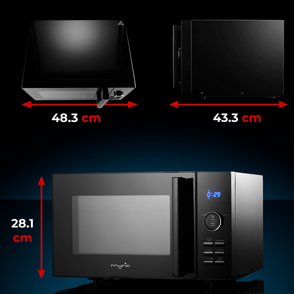 Cuptor microunde MYRIA MY4701BK, 25l, 900W, negru