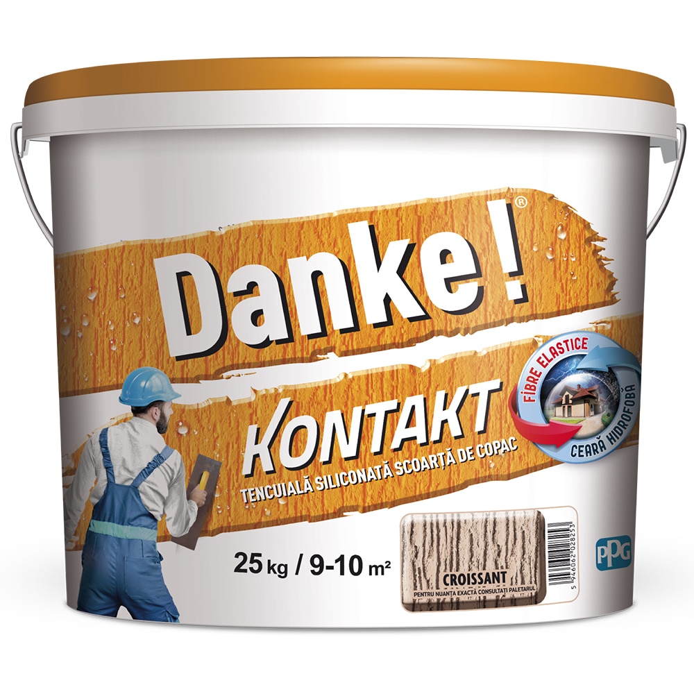 Tencuiala decorativa DANKE Kontakt Scoarta de copac, croissant, 25 kg