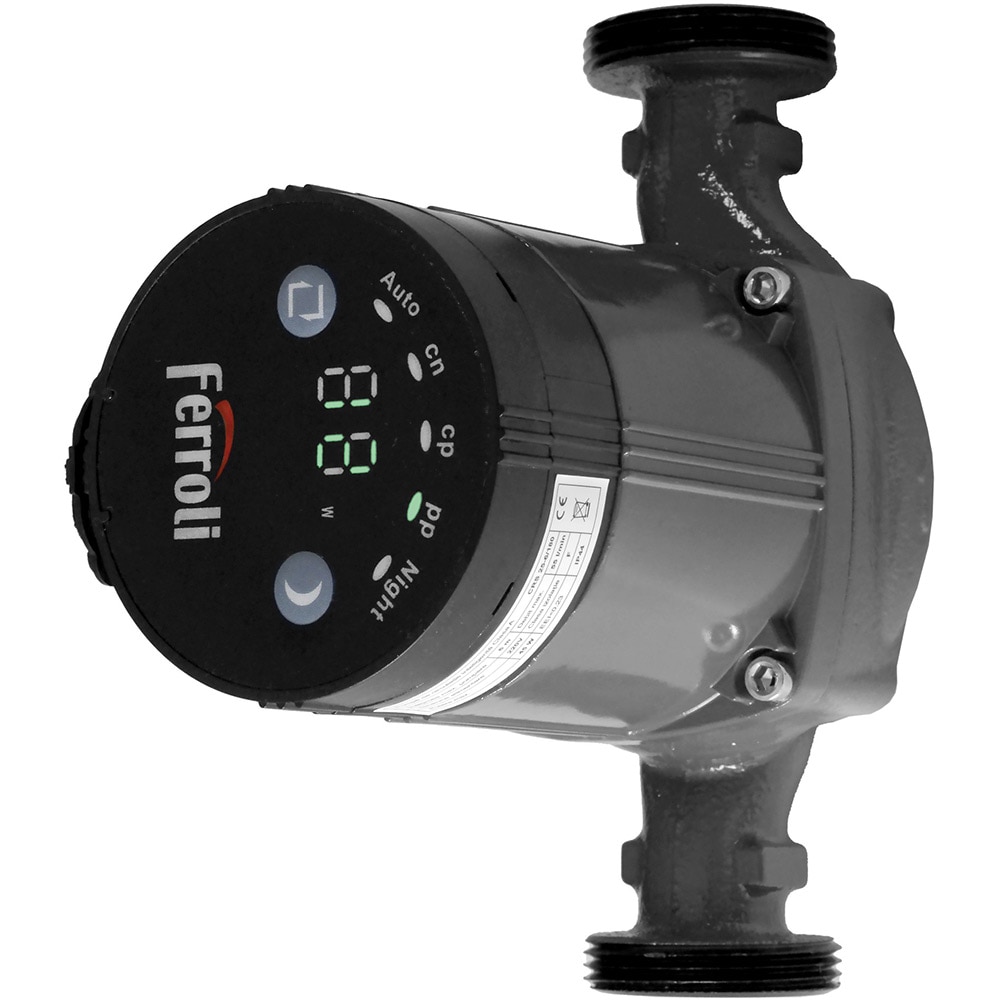 Pompa electronica de circulatie FERROLI CRS 25-6/180, 45W, 180 mm, 220V, negru