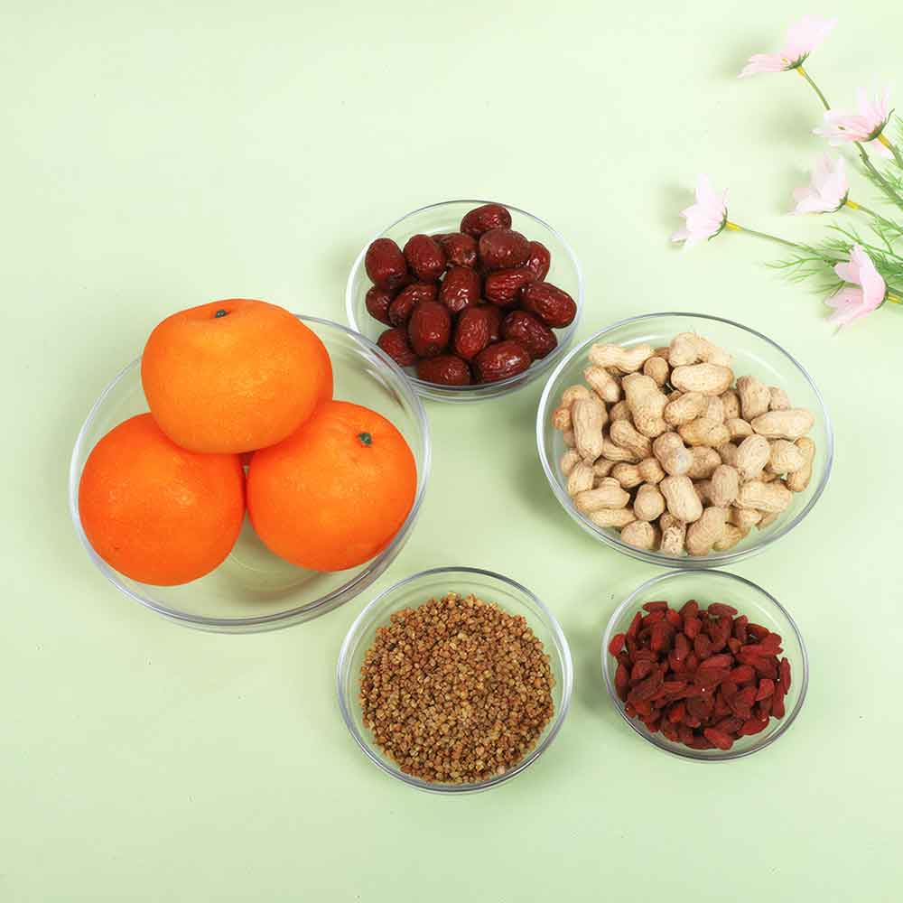 Set caserole MYRIA MC4048, 5 piese, sticla, transparent