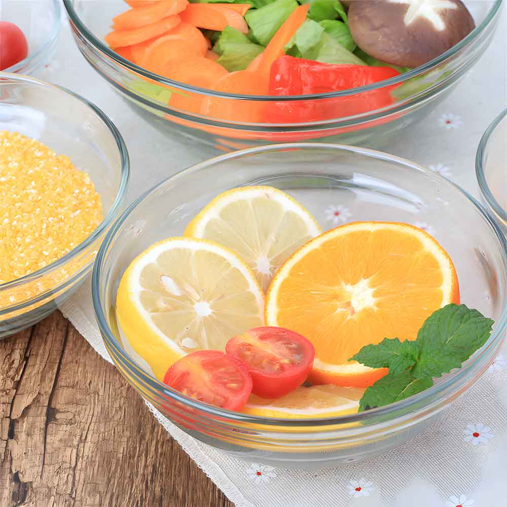 Set caserole MYRIA MC4048, 5 piese, sticla, transparent