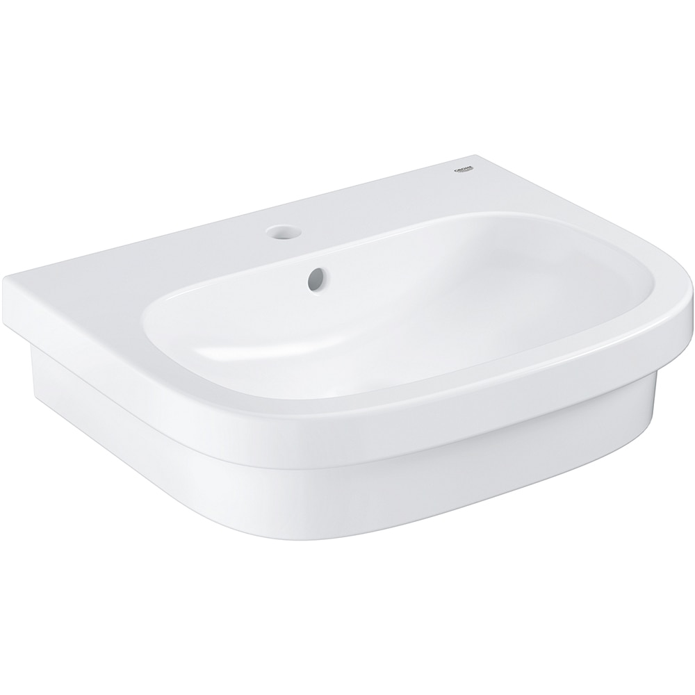 Chiuveta baie GROHE Euro Ceramic 39337000, montare pe perete, 59.6 x 48.3 cm, alb