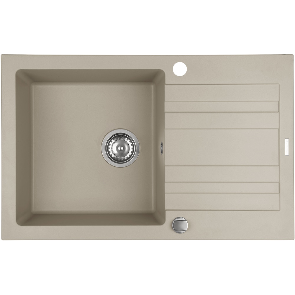 Chiuveta bucatarie PYRAMIS Altexia Buster 79, 1 cuva, picurator reversibil, compozit granit, bej