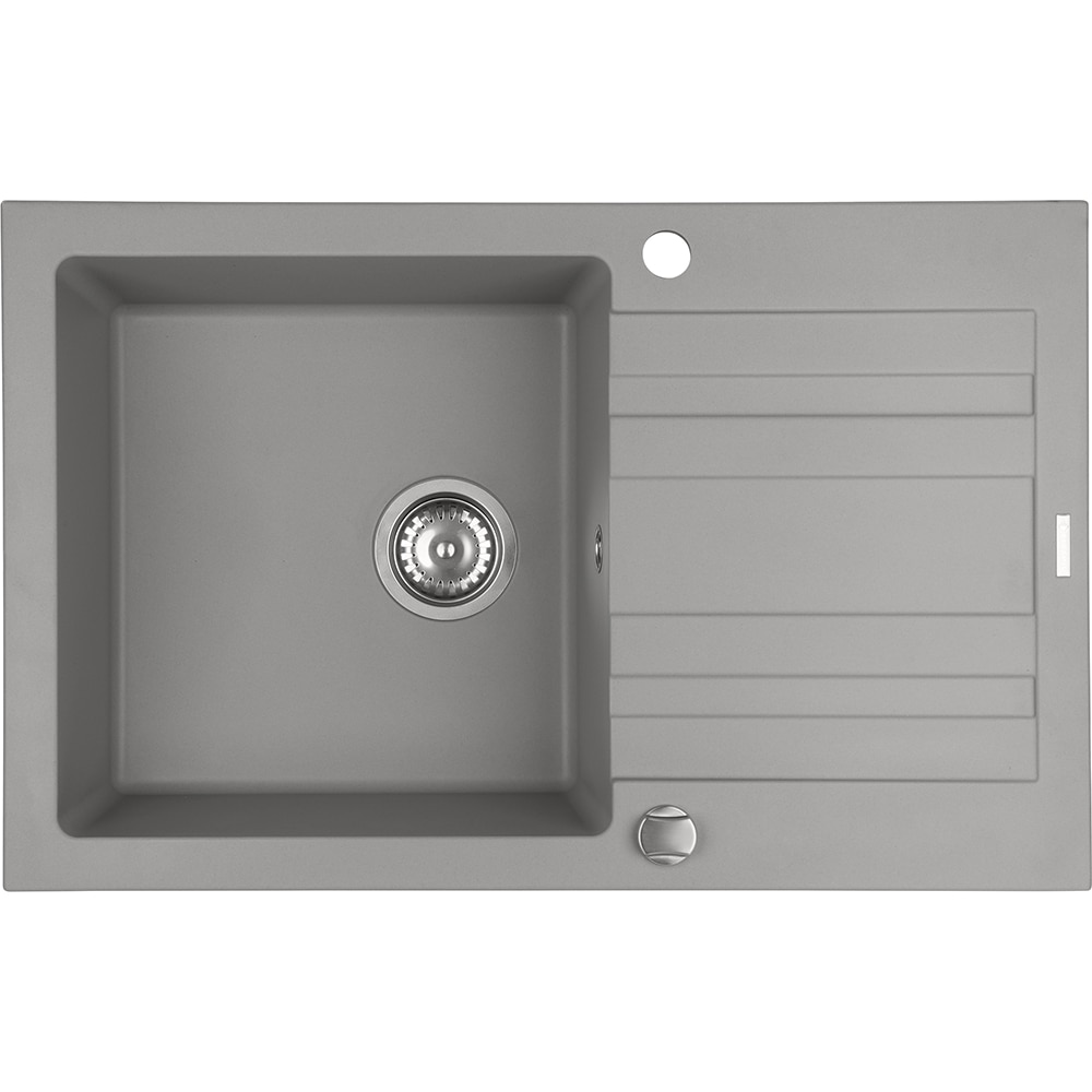 Chiuveta bucatarie PYRAMIS Altexia Buster 79, 1 cuva, picurator reversibil, compozit granit, gri